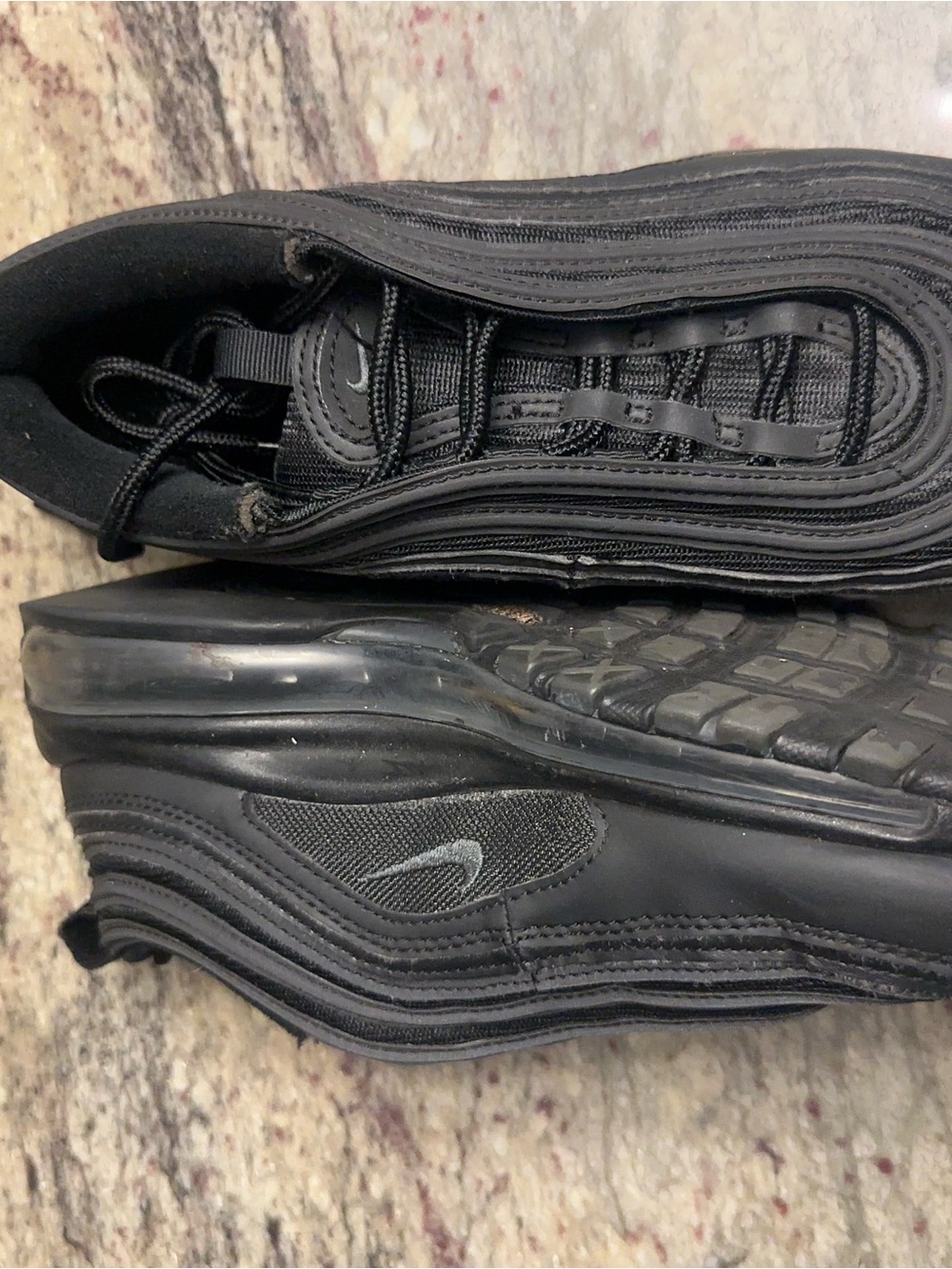 Nike Black Low-Top Air Max Style Sneakers